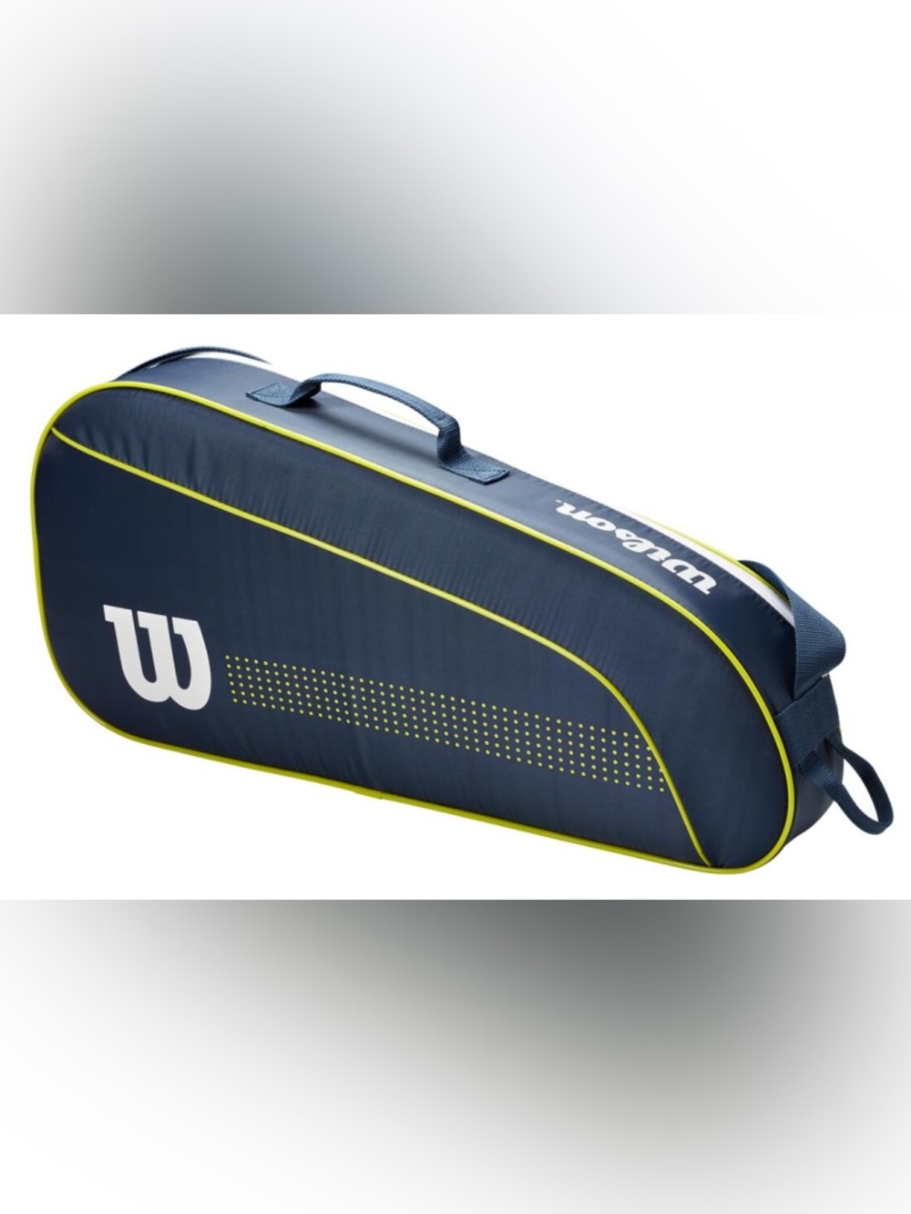 Wilson Junior 3 Pk Tennis Bag - navy/white/lime green